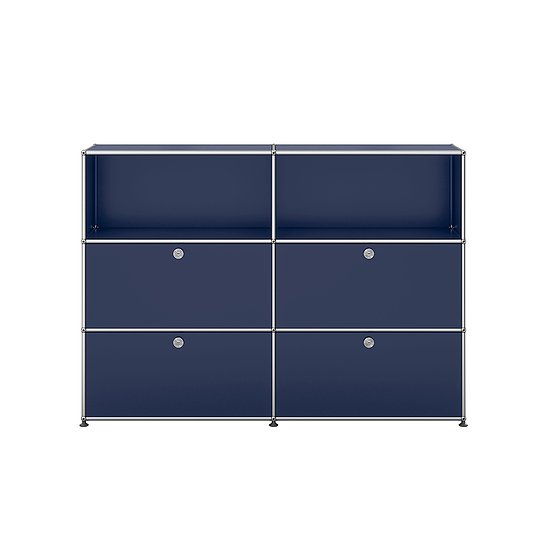 Sideboard USM Haller, Blu acciaio (QS M64)