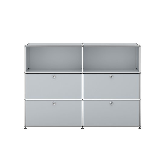 Meuble USM Haller, Argent mat USM (QS M64)