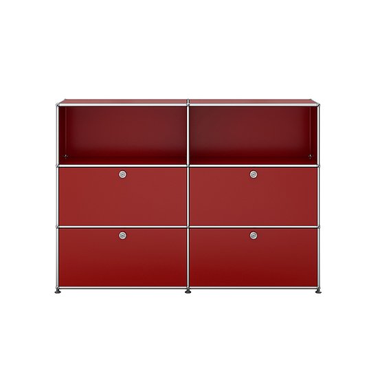 USM Haller Sideboard, USM Rubinrot (QS M64)