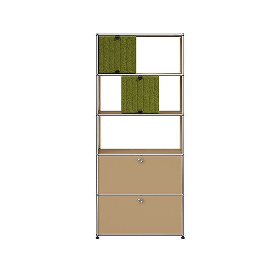 USM Haller Regal (USM Beige, grün, hellgrün) [QS M69]