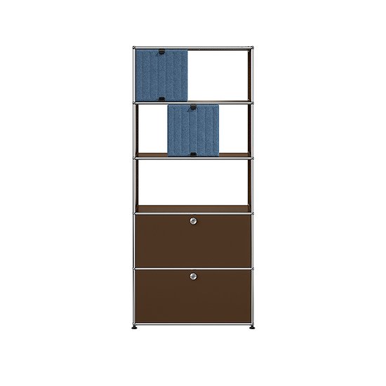 USM Haller Regal (USM Braun, blau, hellblau) [QS M69]
