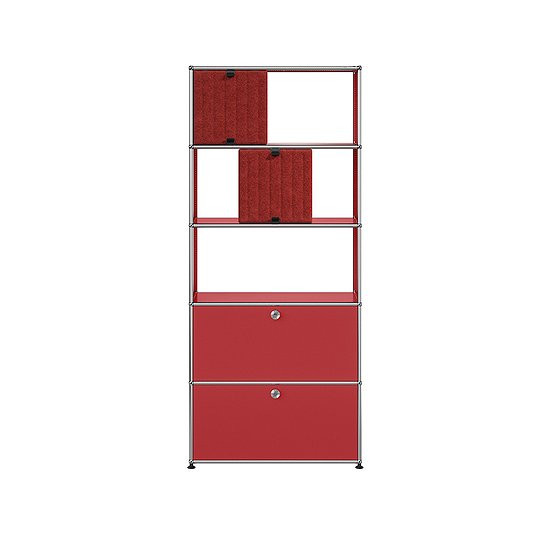 USM Haller Regal (USM Rubinrot, rot, orange) [QS M69]