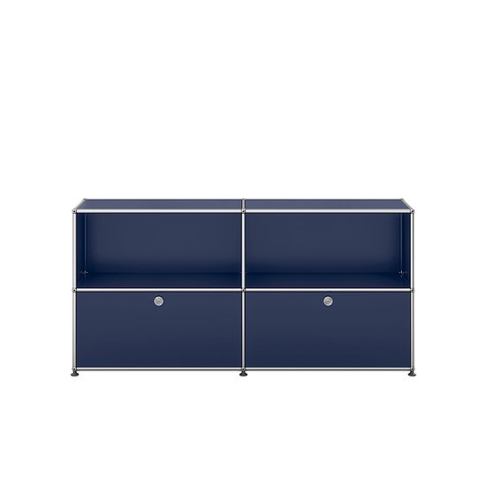 Sideboard USM Haller, Blu acciaio (QS C2)