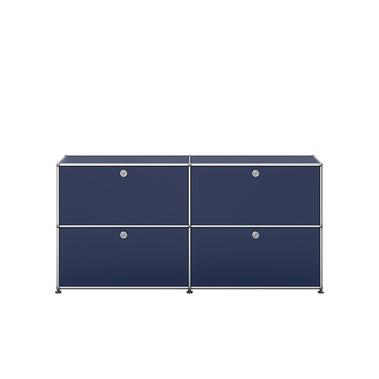 Sideboard USM Haller, Blu acciaio (QS E2)