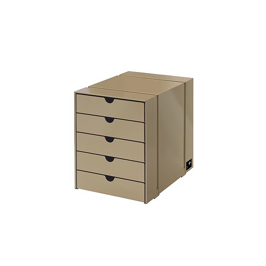 USM Inos, Schubladenkasten, USM Beige (QS K1)