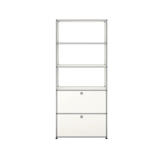 Meuble de rangement USM Haller, Blanc pur (QS M24)