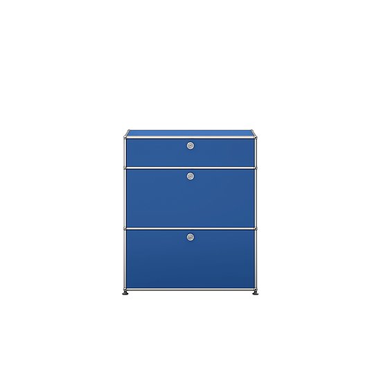 Meuble de rangement USM Haller, Bleu gentiane (QS M25)