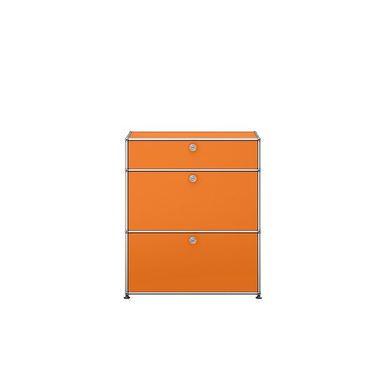 Meuble de rangement USM Haller, Orange pur (QS M25)