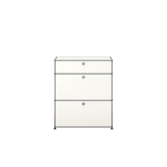 Meuble de rangement USM Haller, Blanc pur (QS M25)