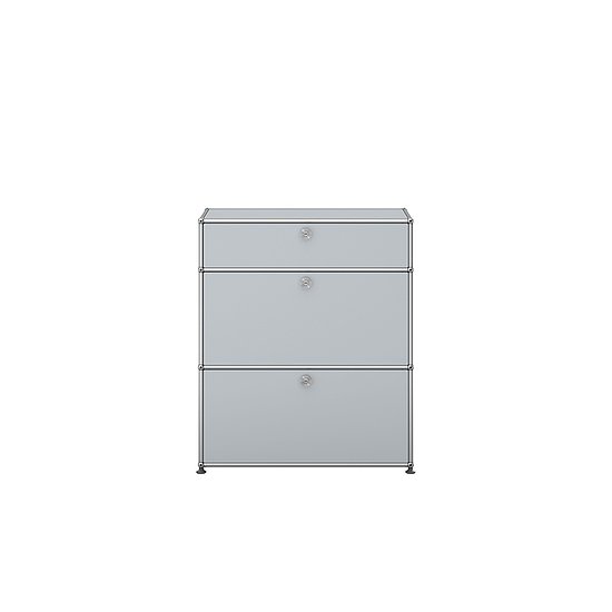 Meuble de rangement USM Haller, Argent mat USM (QS M25)