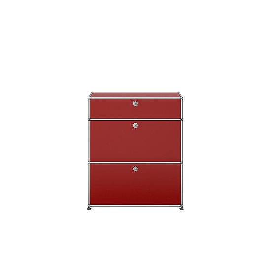 Meuble de rangement USM Haller, Rouge rubis USM (QS M25)