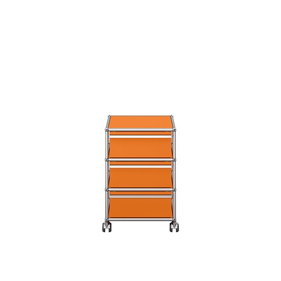 USM Haller Rollcontainer, Reinorange (QS M26)