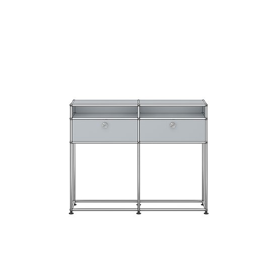 USM Haller Credenza, USM argento opaco (QS M51)