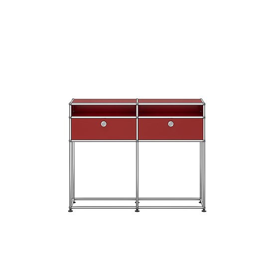 USM Haller Credenza, Rosso rubino USM (QS M51)