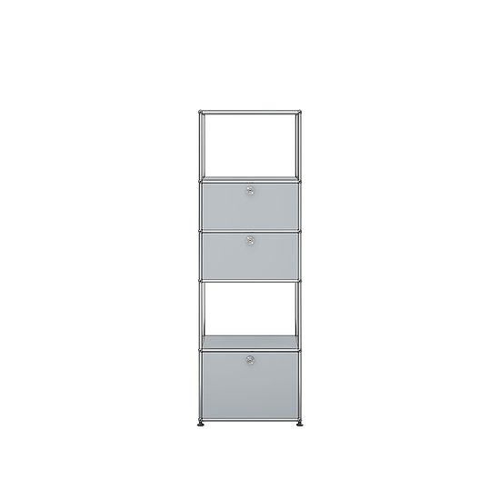 Meuble de rangement USM Haller, Argent mat USM (QS M52)