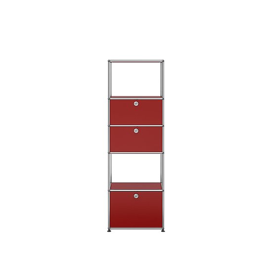 Meuble de rangement USM Haller, Rouge rubis USM (QS M52)