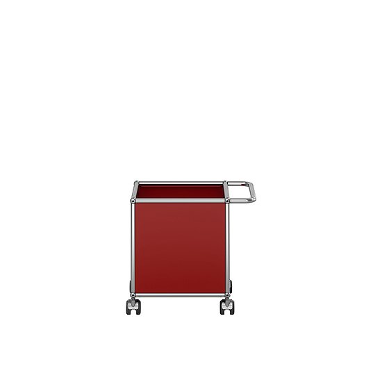 Coffre à roulettes USM Haller, Rouge rubis USM (QS M53)