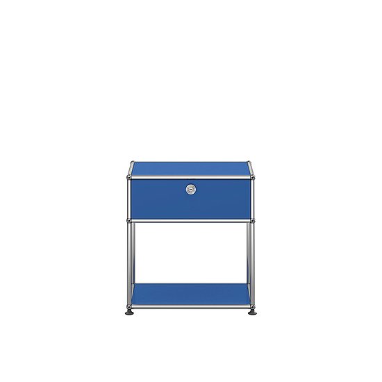 Table de chevet USM Haller, Bleu gentiane (QS M54)