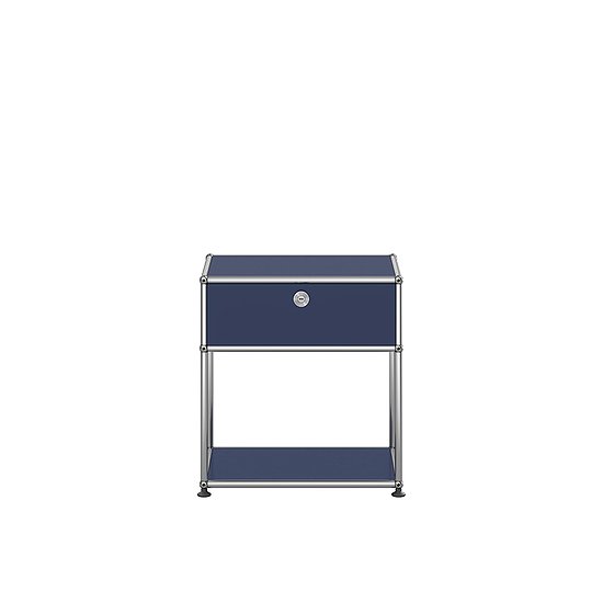 Table de chevet USM Haller, Bleu acier (QS M54)