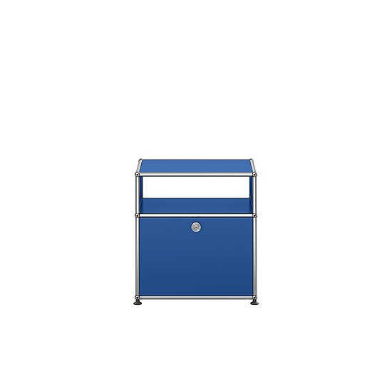 Table de chevet USM Haller, Bleu gentiane (QS M55)