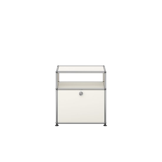 Table de chevet USM Haller, Blanc pur (QS M55)