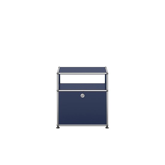 Table de chevet USM Haller, Bleu acier (QS M55)