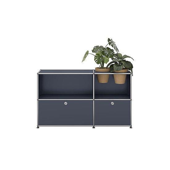 Meuble de rangement USM Haller, Anthracite (QS M57)