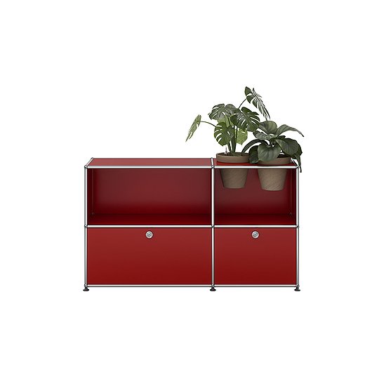 USM Haller Sideboard, USM Rubinrot (QS M57)