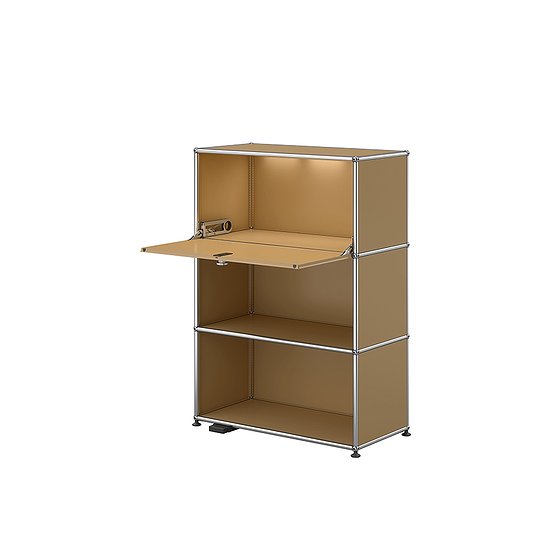 Meuble de rangement USM Haller E, Beige USM (QS M58)