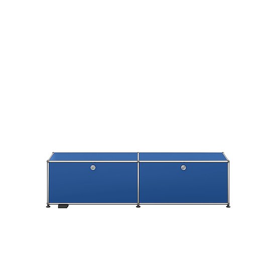 Meuble multimedia USM Haller E, Bleu gentiane (QS M59)