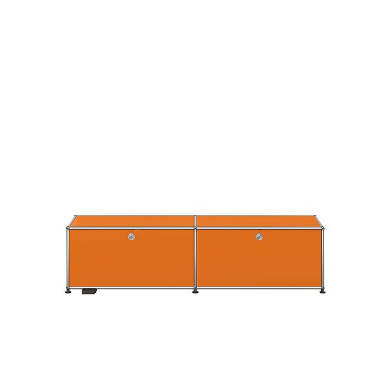 USM Haller E TV-/Hi-Fi-Möbel, Reinorange (QS M59)