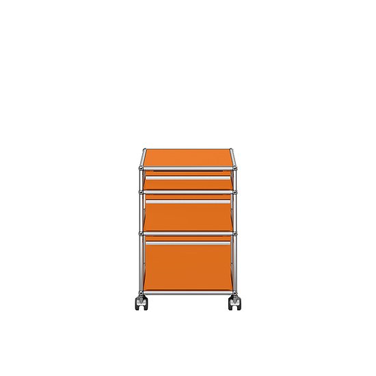 USM Haller Rollcontainer, Reinorange (QS M63)