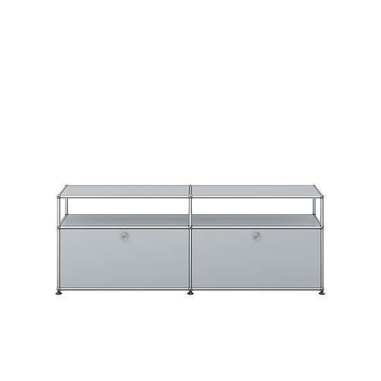 Sideboard USM Haller, USM argento opaco (QS O2)