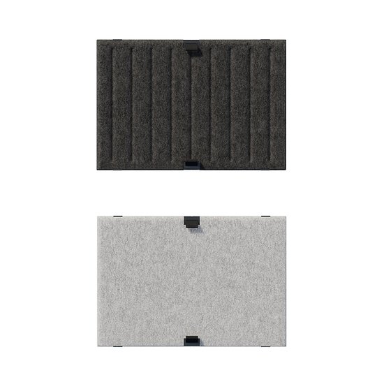 USM Haller Soft Panel, 500, vertikal/blanko (Dunkelgrau, grau) [QS SPV2]