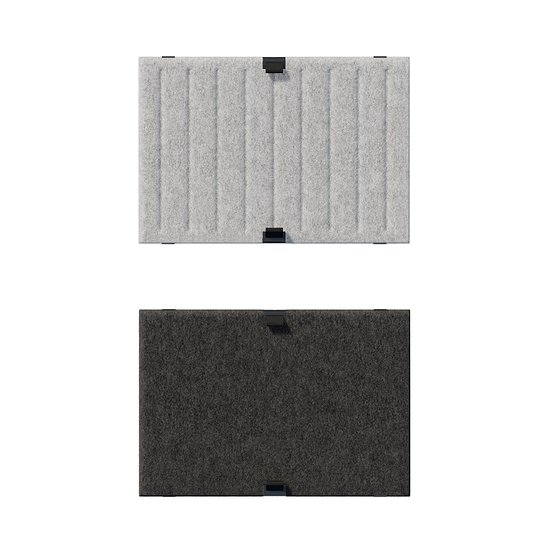 USM Haller Soft Panel, 500, vertikal/blanko (Grau, dunkelgrau) [QS SPV2]