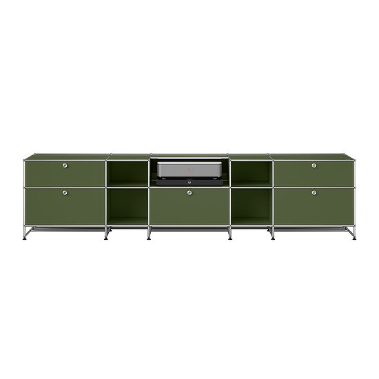 Sideboard USM Haller, Verde oliva (ULC OF 120)
